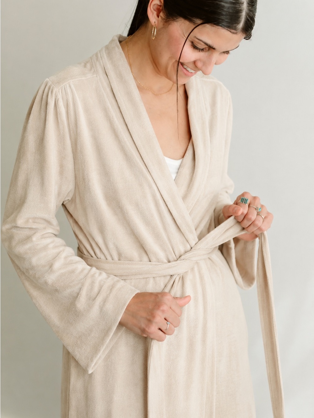 NIP Goumi Women's "You'll Live In" Robe in Cloud Terry XL/XXL